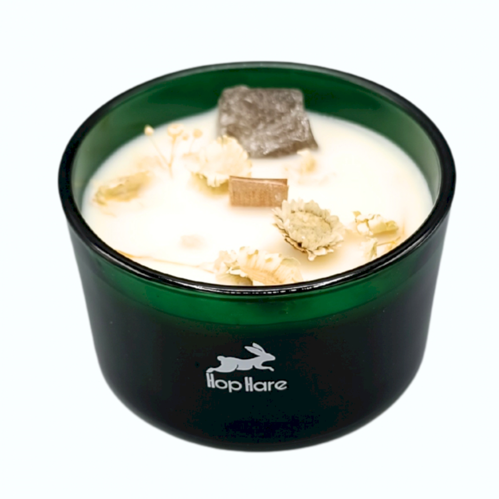 Hop Hare Crystal Magic Flower Candle - the Lion 5