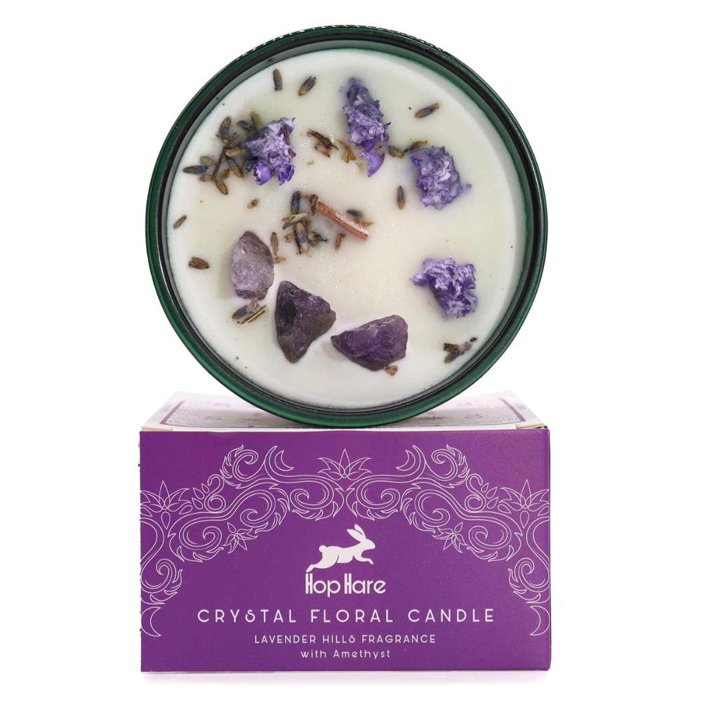 Hop Hare Crystal Magic Flower Candle - the Moon 3