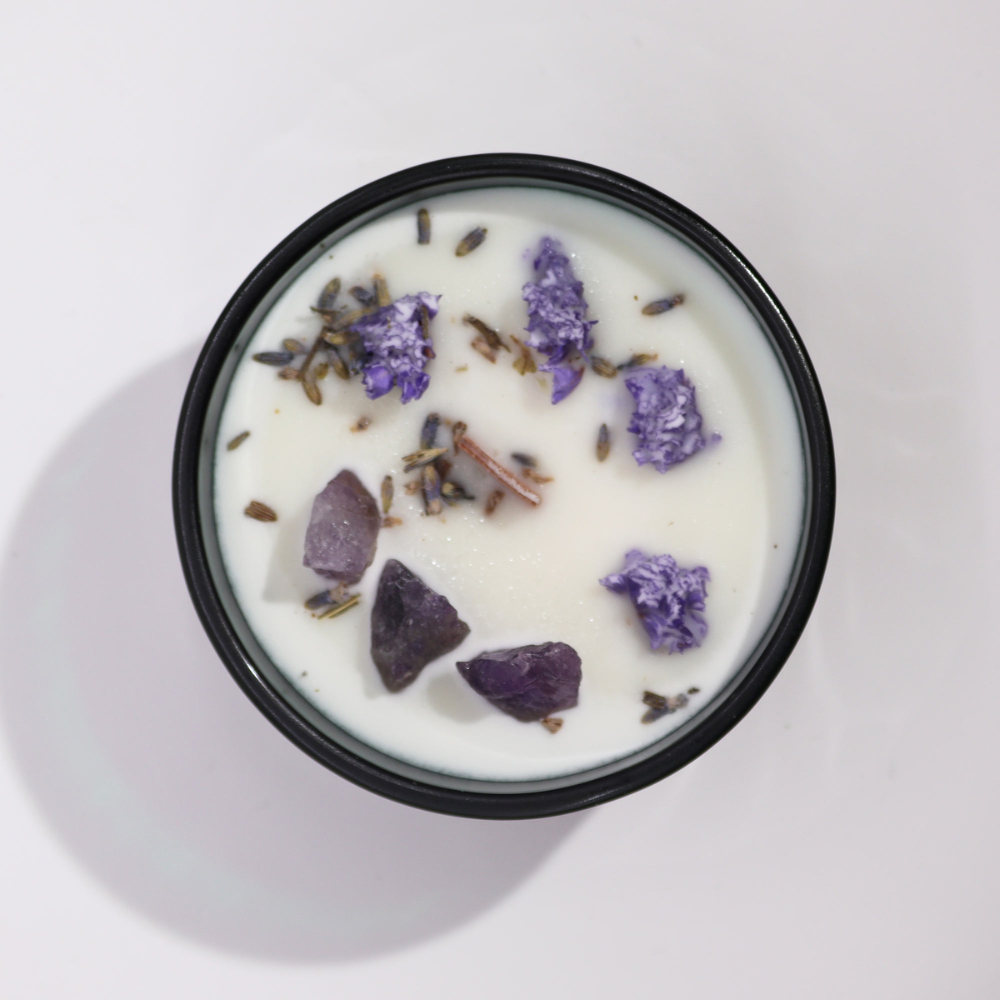 Hop Hare Crystal Magic Flower Candle - the Moon 4