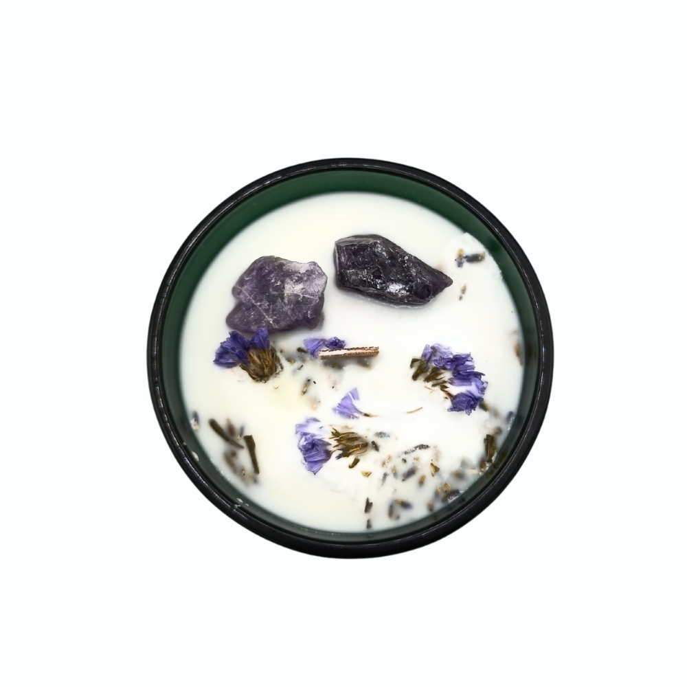 Hop Hare Crystal Magic Flower Candle - the Moon 11