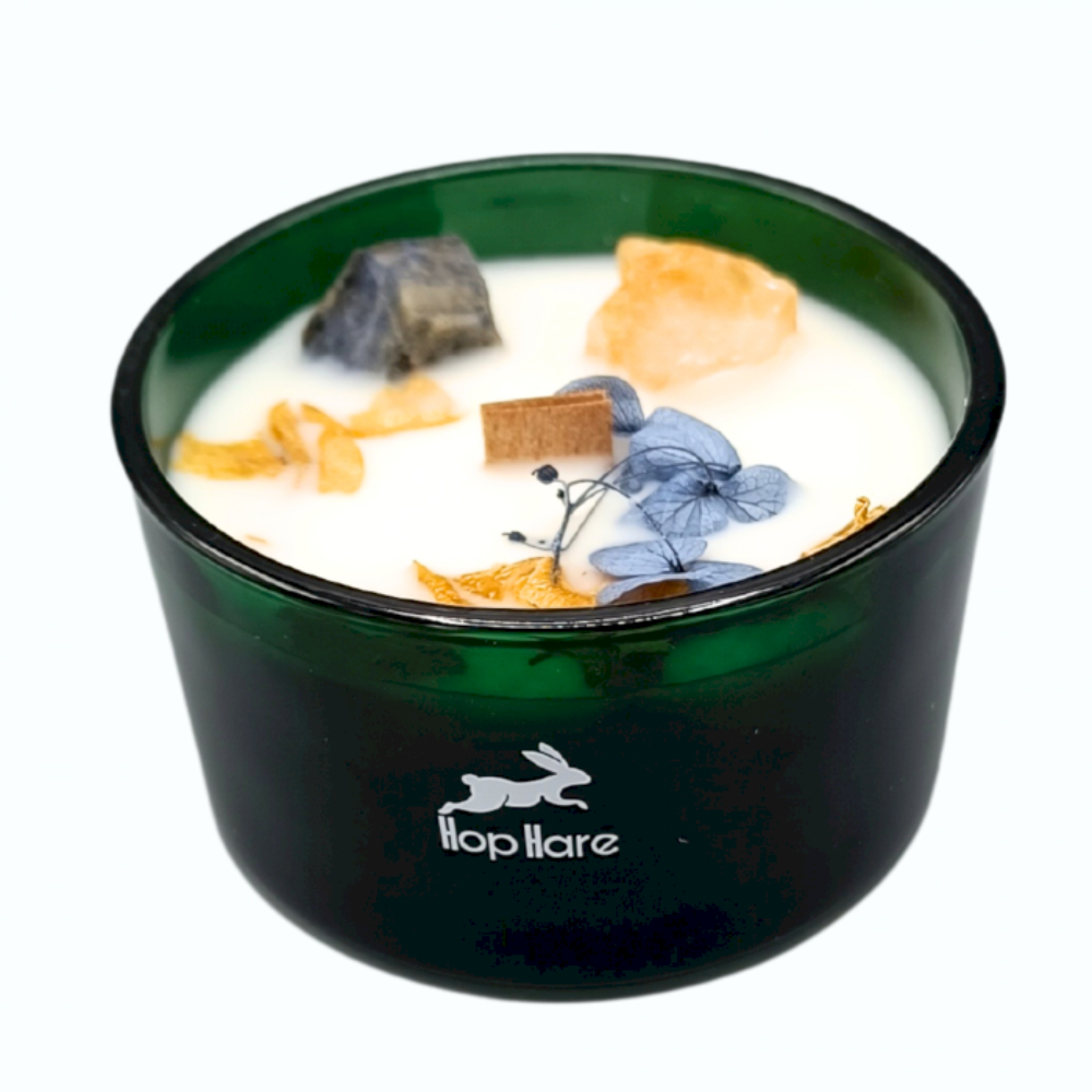 Hop Hare Crystal Magic Flower Candle - the Sun 5