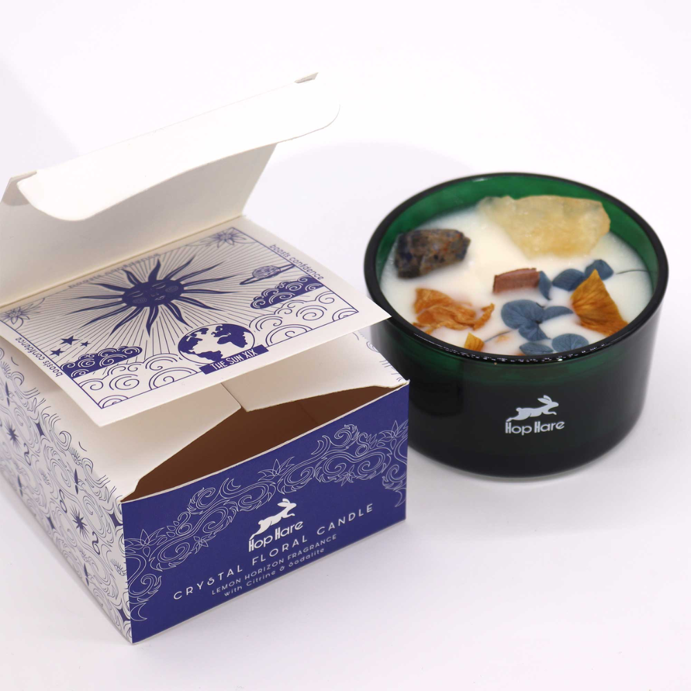 Hop Hare Crystal Magic Flower Candle - the Sun 6