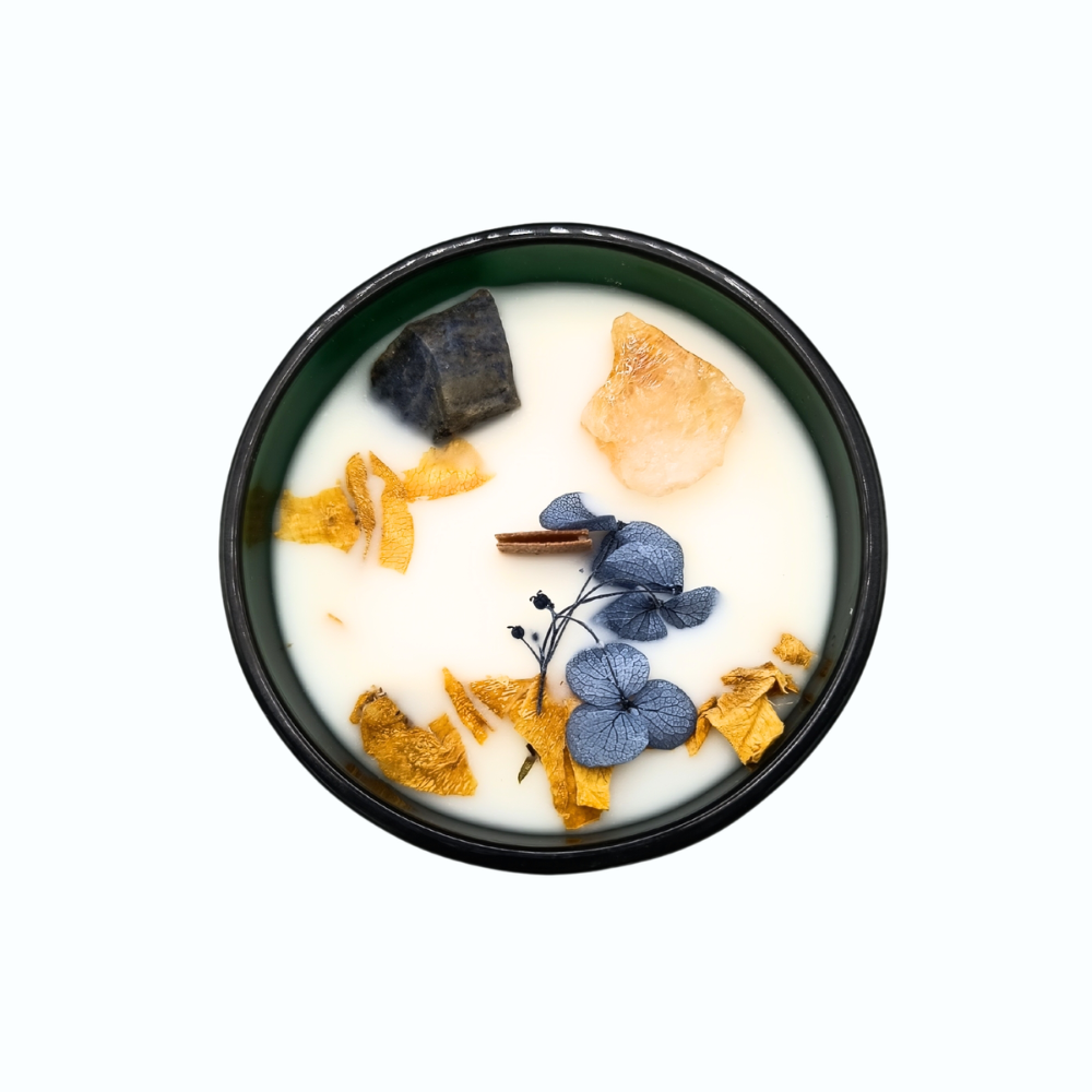Hop Hare Crystal Magic Flower Candle - the Sun 12
