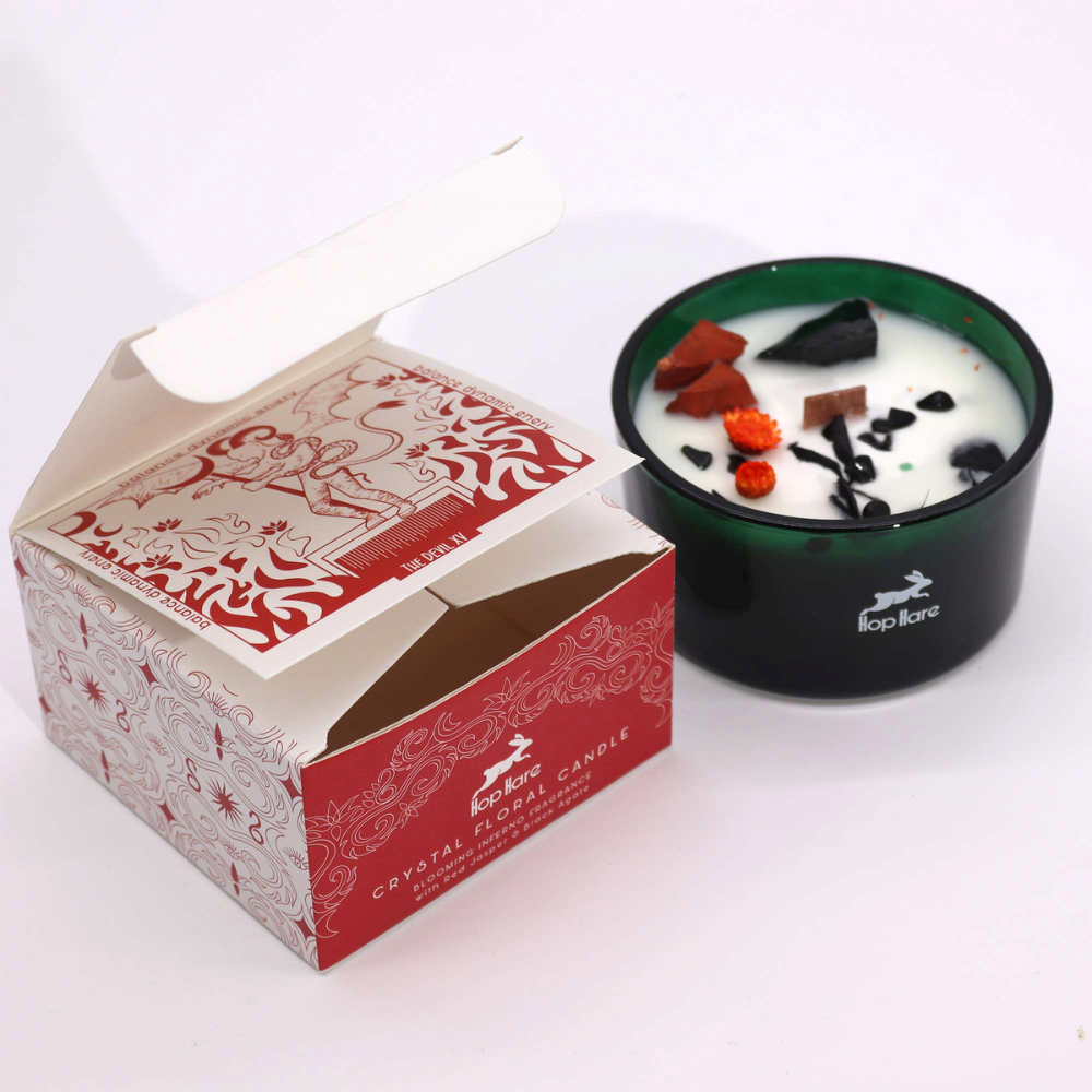 Hop Hare Crystal Magic Flower Candle - the Devil 7