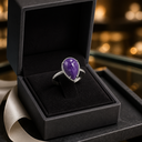 Charoïte - Bague Cuivre plaqué acier