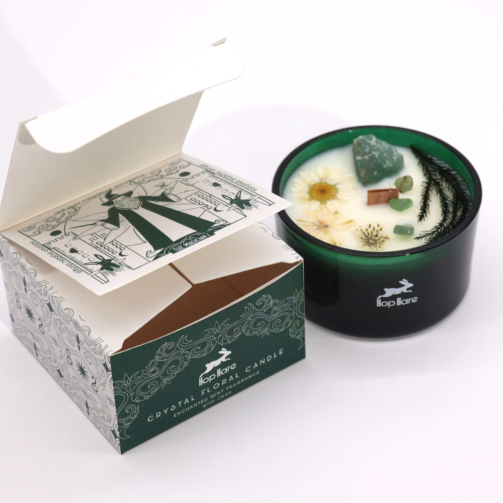 Hop Hare Crystal Magic Flower Candle - the Magician 4